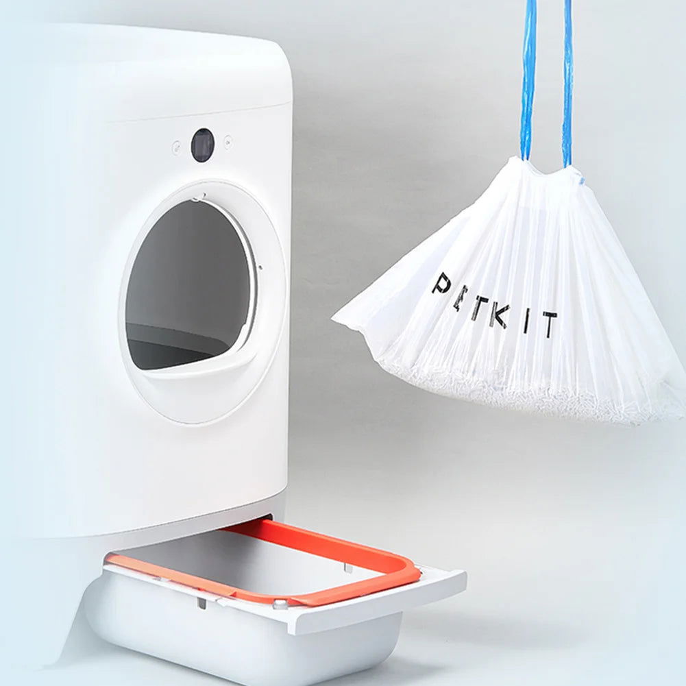 5 Rollers Cat Litter Box Poop Bag For PETKIT PURA MAX Automatic Self Cleaning Cat Toilet Tray Box with Handle Hand Free Dirty - Slobuy