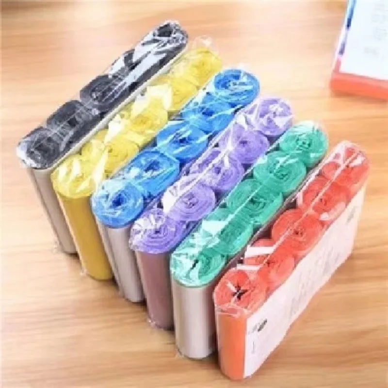 5 Rolls 1 pack 100Pcs Household Disposable Trash Pouch Kitchen Storage Garbage Bags Cleaning Waste Bag Plastic Bag Plastic Bag - Slobuy