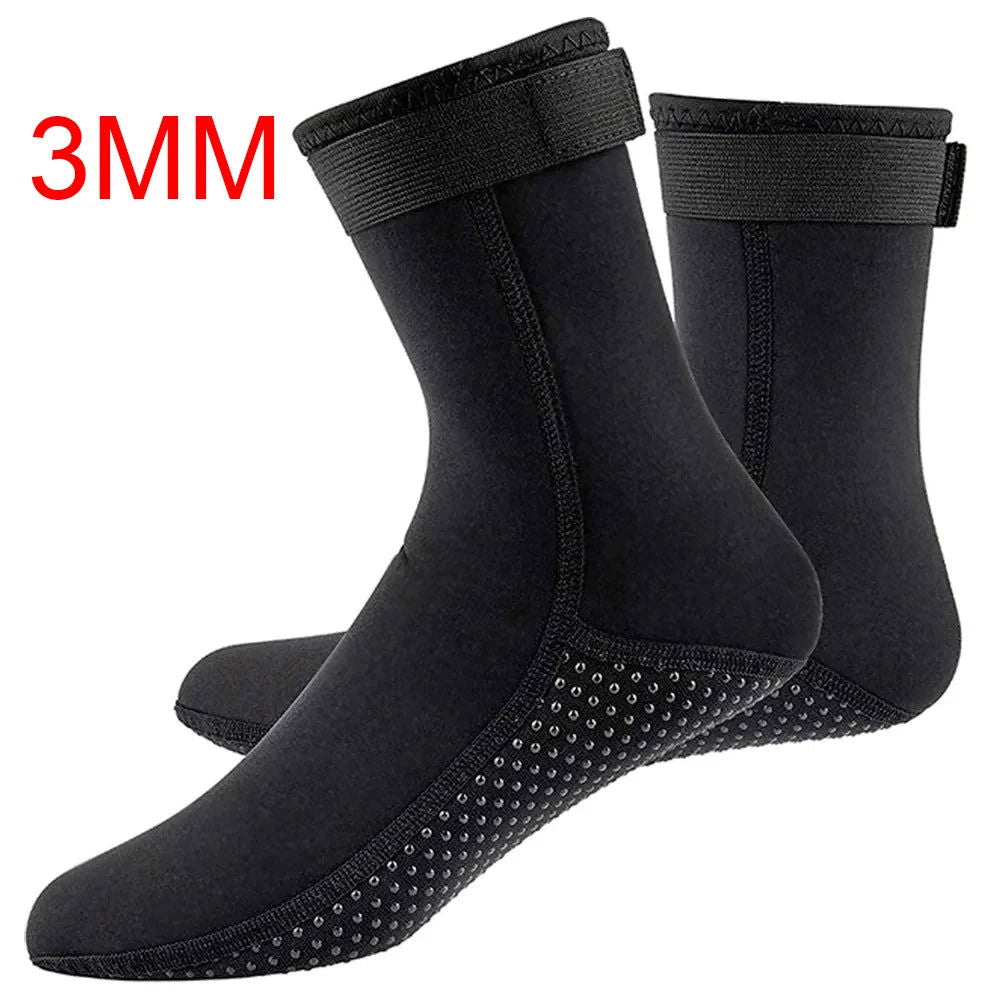 5mm Neoprene Socks 3mm Wetsuit Shoes Non-slip Surf Swimming Fins Socks Elasticity Beach Boots Warm Socks for Snorkeling Diving - Slobuy