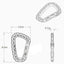 5pcs 8.5cm Tactical Backpack Buckle Fast Carabiner Plastic Hook D Shape Mosqueton EDC Gear For Outdoor Camping - Slobuy