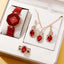 5pcs Set Watches Set Luxury Rhinestone Women Fashion Elegant Wristwatch Quartz Watch For Girl Ladies Clock Relogio - Slobuy