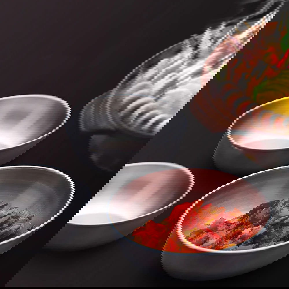 5pcs Stainless Steel Seasoning Sauce Dish Small Dish Dip Bowl Side Plate Butter Sushi Plate Vinegar Dishe Kitchen Saucer - Slobuy