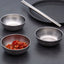 5pcs Stainless Steel Seasoning Sauce Dish Small Dish Dip Bowl Side Plate Butter Sushi Plate Vinegar Dishe Kitchen Saucer - Slobuy