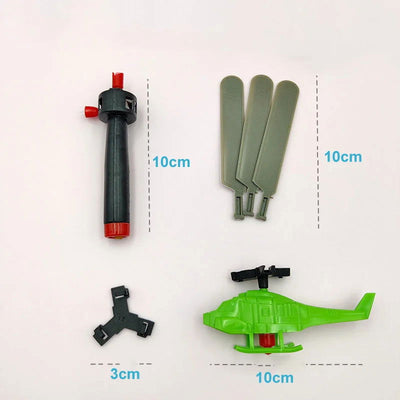 1/3/5sets Bamboo Dragonfly Handle Pull Helicopter Children's Outdoor Games Sports Toys for Boys Girls - Slobuy