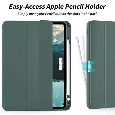 RBP For iPad Pro 11 12.9 inch with Pencil Holder Case, For iPad Air 4/5th Generation 10.9 inch mini 6 Soft Slim TPU Tablet Cover - Slobuy