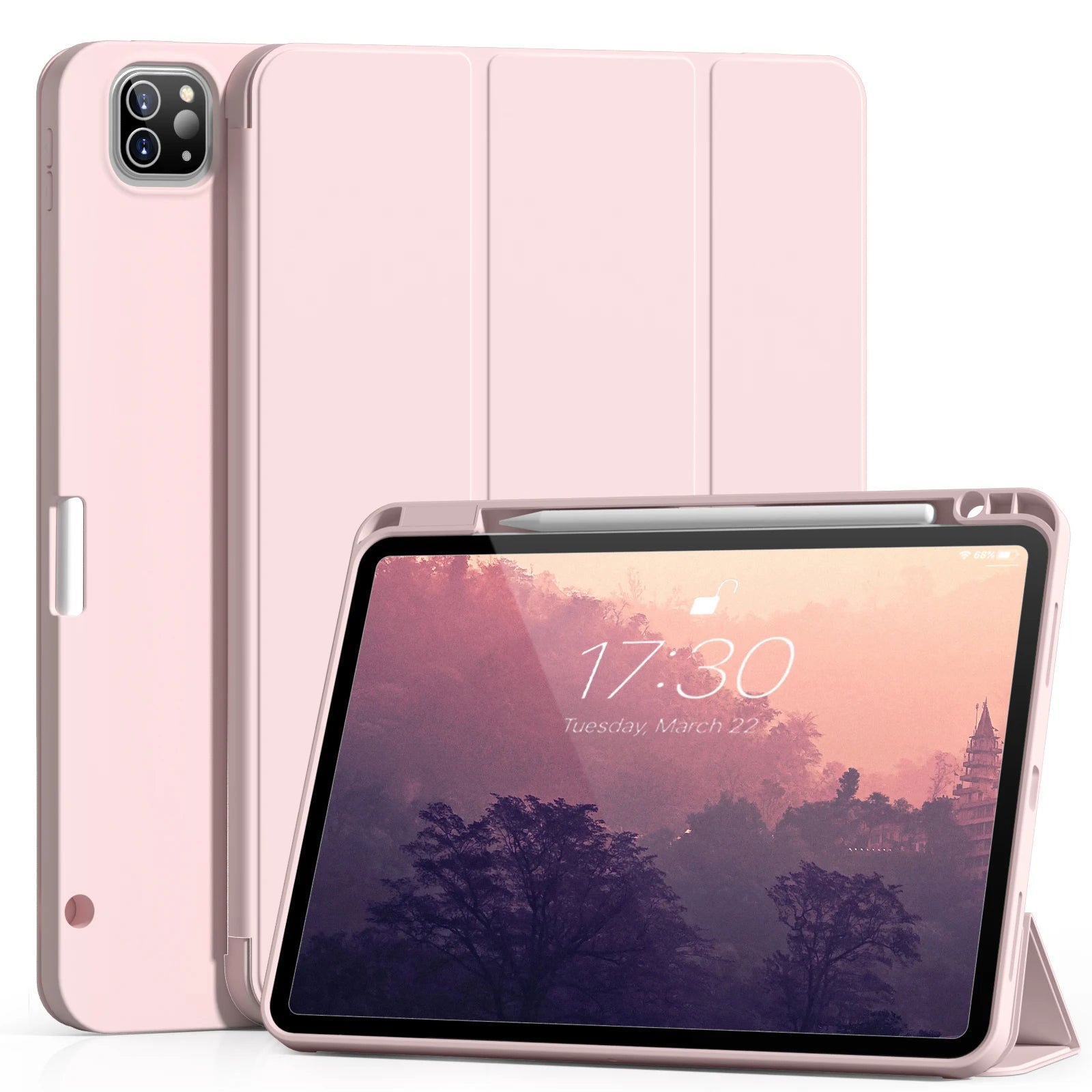 RBP For iPad Pro 11 12.9 inch with Pencil Holder Case, For iPad Air 4/5th Generation 10.9 inch mini 6 Soft Slim TPU Tablet Cover - Slobuy