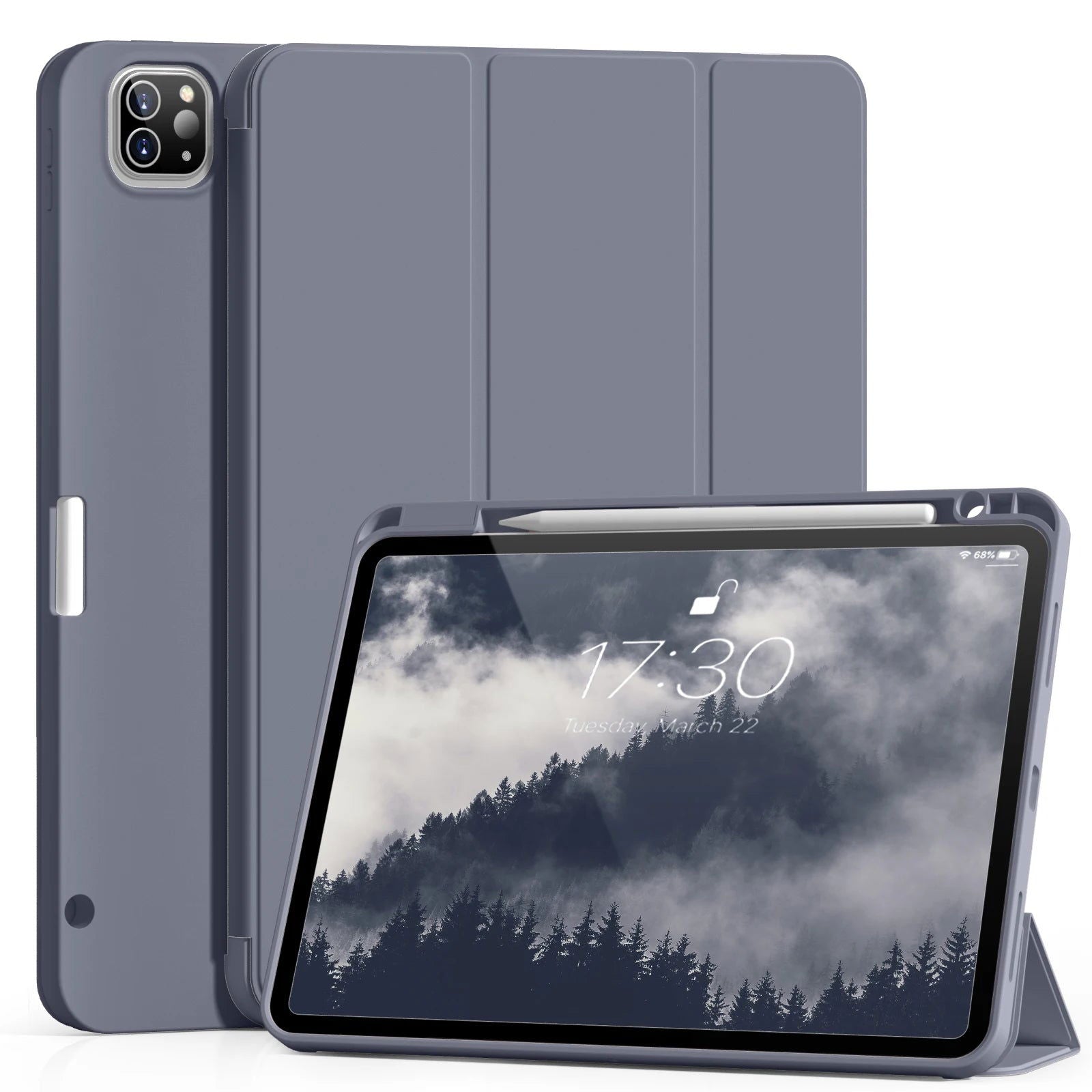 RBP For iPad Pro 11 12.9 inch with Pencil Holder Case, For iPad Air 4/5th Generation 10.9 inch mini 6 Soft Slim TPU Tablet Cover - Slobuy