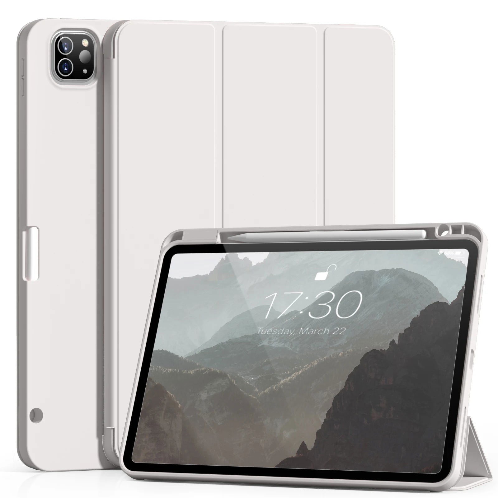 RBP For iPad Pro 11 12.9 inch with Pencil Holder Case, For iPad Air 4/5th Generation 10.9 inch mini 6 Soft Slim TPU Tablet Cover - Slobuy