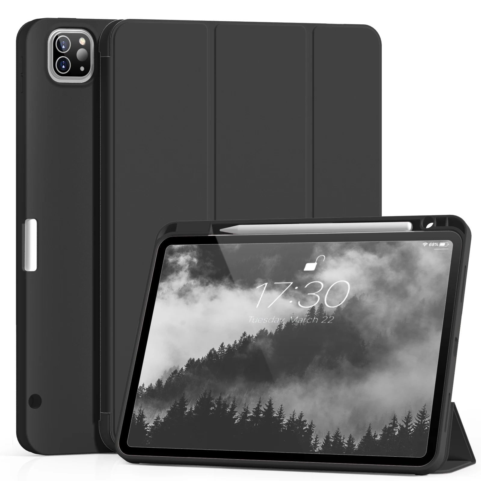 RBP For iPad Pro 11 12.9 inch with Pencil Holder Case, For iPad Air 4/5th Generation 10.9 inch mini 6 Soft Slim TPU Tablet Cover - Slobuy