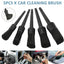 1/5x Car Detailing Cleaning Brushes Soft Detail Brush Wheel Cleaner Auto Dust Removal Brush Car Interior Exterior Accessories - Slobuy