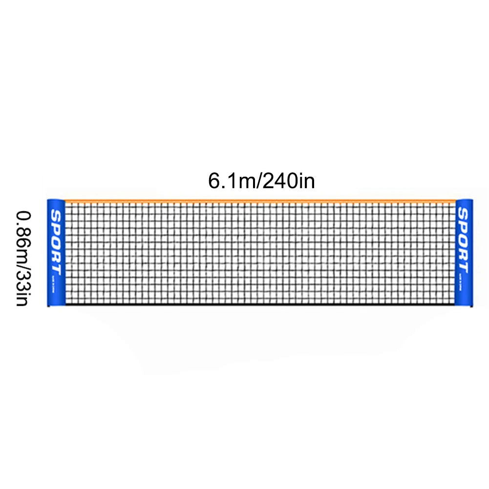 3.1/4.1/5.1/6.1m Professional Sport Training Standard Badminton Net Volleyball Net Easy Setup Outdoor Tennis Mesh Net Exercise - Slobuy