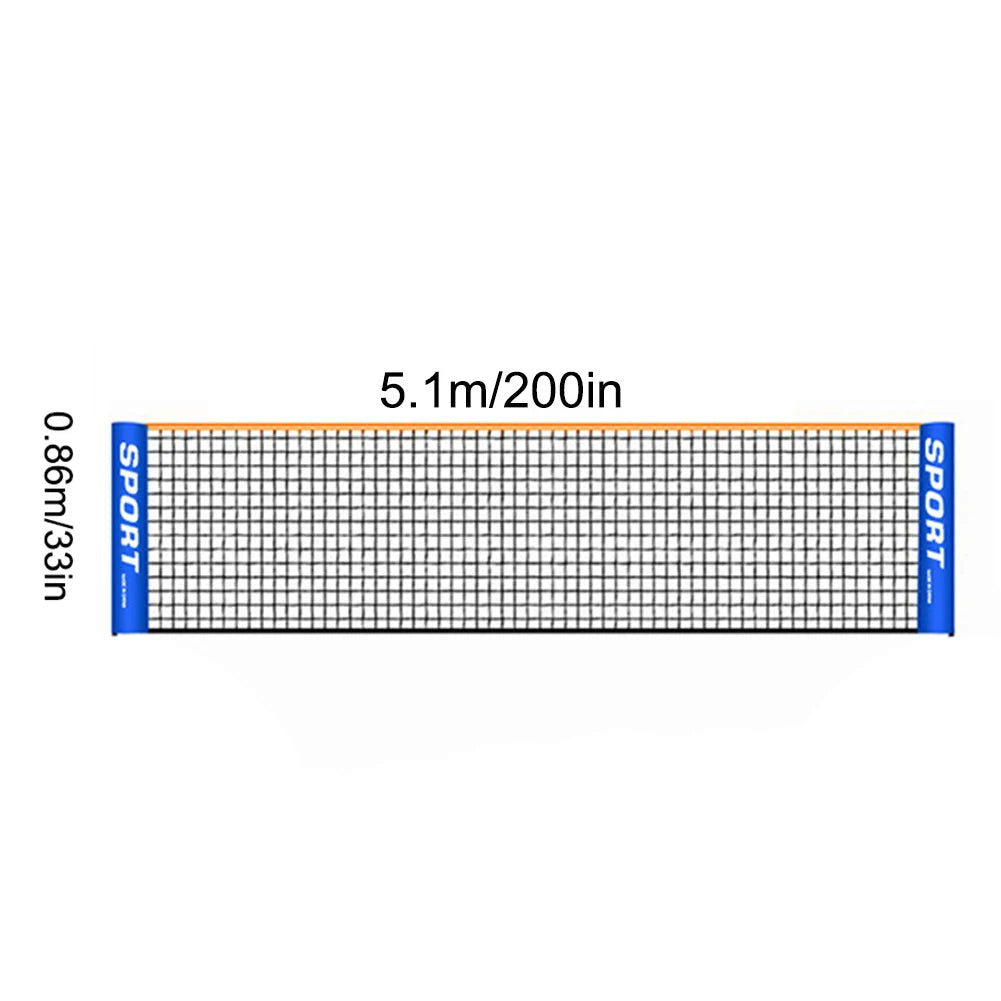 3.1/4.1/5.1/6.1m Professional Sport Training Standard Badminton Net Volleyball Net Easy Setup Outdoor Tennis Mesh Net Exercise - Slobuy