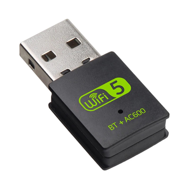 600M Dual-Band Wireless Network Card Drive Free 5G High-Speed Computer WiFi Receiver USB Bluetooth5.0 Wifi 2-in-1 - Slobuy