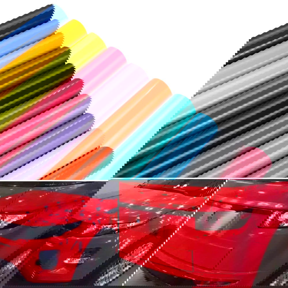 50*200/600cm Bright Glossy Car Wrap Stickers Vinyl Film Auto Body Decoration Wrapping Foil with Air Bubble Free Car Accessories - Slobuy