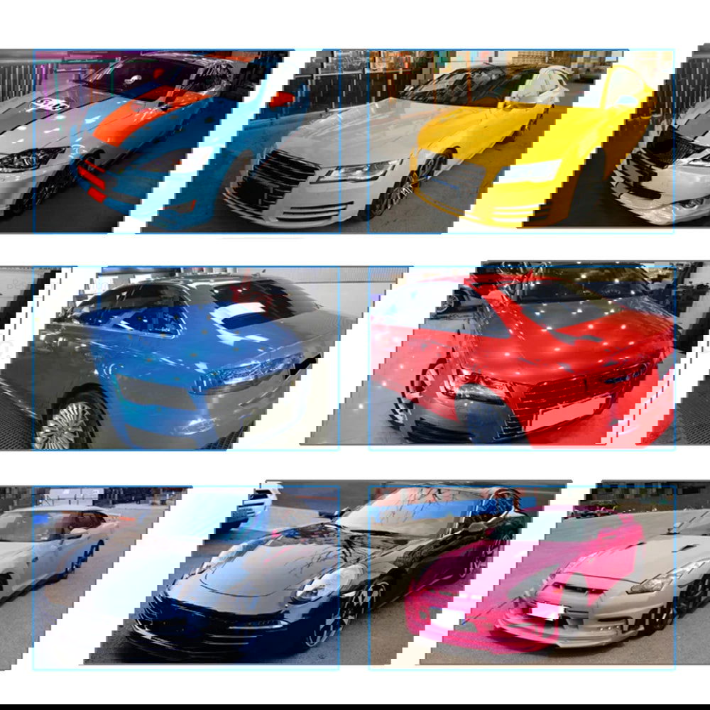 50*200/600cm Bright Glossy Car Wrap Stickers Vinyl Film Auto Body Decoration Wrapping Foil with Air Bubble Free Car Accessories - Slobuy