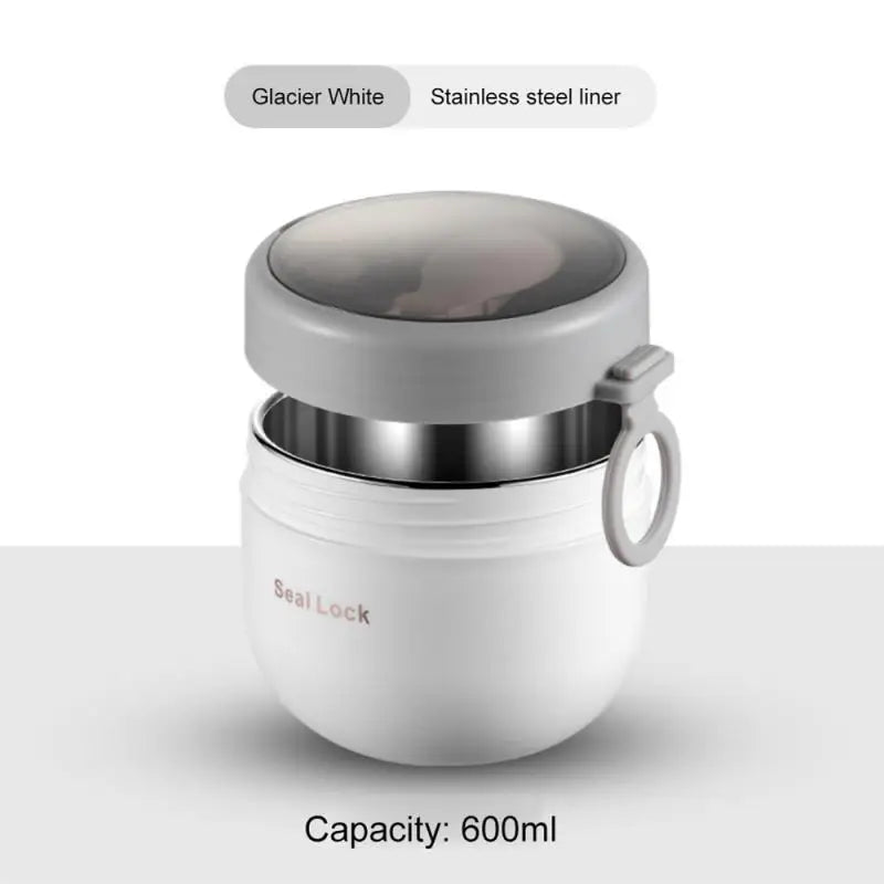 600ml Breakfast Cups Cereal Nut Yogurt Salad Soup Cup Container With Fork Thermal Microwave Food Storage Bento Box Lunch Box - Slobuy