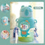 600ml Cute Little Boys Plastic Cup Children Water Cup Sippy Cup Creative Handy Cup Duck Beak Children Cup Students Water Cup - Slobuy