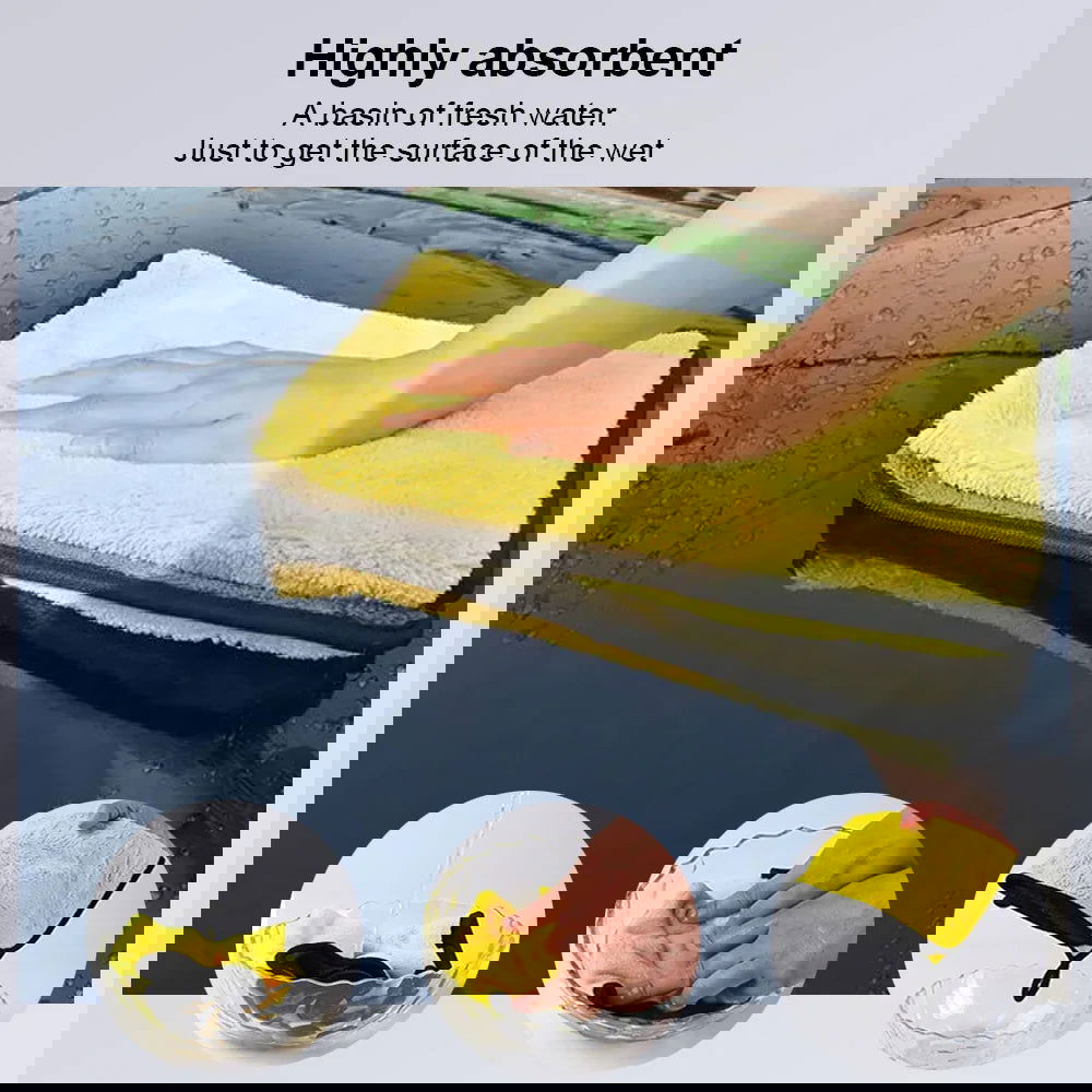 Car Wash Microfiber Towel 30x30/60CM Car Cleaning Drying Cloth Hemming Car Care Cloth Detailing Car Wash Towel - Slobuy