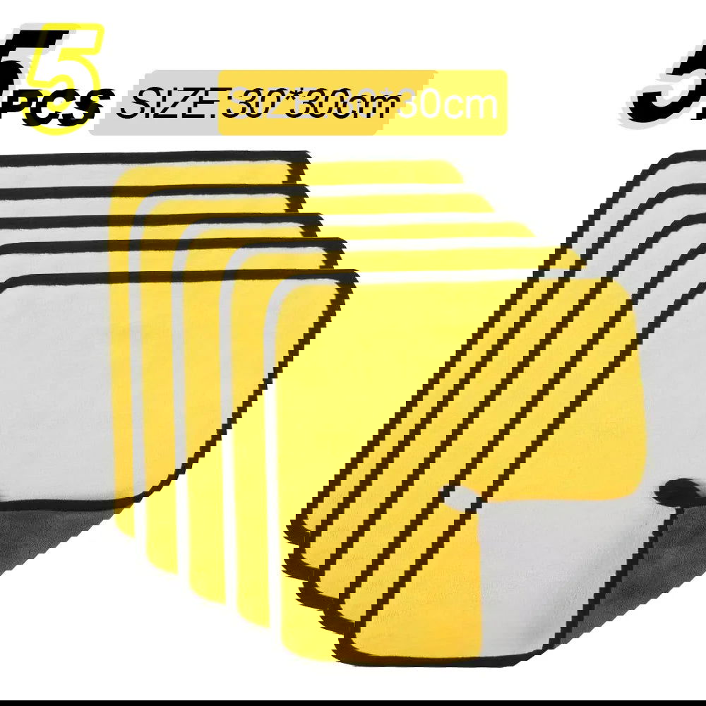 Car Wash Microfiber Towel 30x30/60CM Car Cleaning Drying Cloth Hemming Car Care Cloth Detailing Car Wash Towel - Slobuy