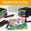 24/48/60 Color Dual Tip Alcohol Based Marker Pens,art Drawing Marker Pen for Artist and Student - Slobuy