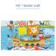 60 Pieces Jigsaw Puzzle Cartoon Animal Vehicle Montessori Games Children Educational Toys for Kids Christmas Gifts - Slobuy