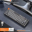 60% Wireless Mechanical Keyboard Bluetooth Dual Mode Hot-Swappable Mini 68-Key Red Switch for PC PS4 Xbox iPhone iPad - Slobuy