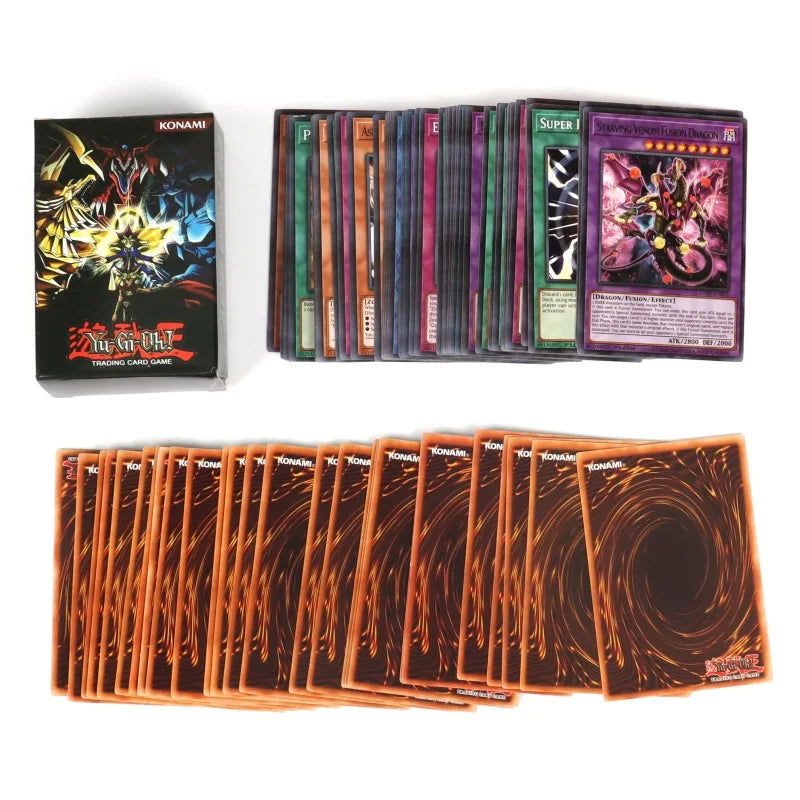 66-148PCS Yugioh Cards with Tin Box Yu Gi Oh Card English Holographic Golden Letter Duel Links Game Card Blue Eyes Exodia - Slobuy