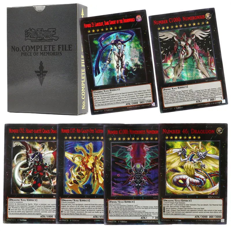 66-148PCS Yugioh Cards with Tin Box Yu Gi Oh Card English Holographic Golden Letter Duel Links Game Card Blue Eyes Exodia - Slobuy