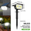 72/68 LED Solar Landscape Lights Outdoor IP65 Waterproof Solar Light with 3 Modes Solar Garden Spotlight for Yard Lawn Walkway - Slobuy