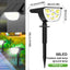 72/68 LED Solar Landscape Lights Outdoor IP65 Waterproof Solar Light with 3 Modes Solar Garden Spotlight for Yard Lawn Walkway - Slobuy