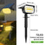 72/68 LED Solar Landscape Lights Outdoor IP65 Waterproof Solar Light with 3 Modes Solar Garden Spotlight for Yard Lawn Walkway - Slobuy