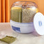 6KG Rotatable 360 Degree Rice Dispenser Sealed Dry Grain Bucket Dispenser Moisture-proof Kitchen Food Container Storage Box - Slobuy