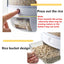 6KG Rotatable 360 Degree Rice Dispenser Sealed Dry Grain Bucket Dispenser Moisture-proof Kitchen Food Container Storage Box - Slobuy
