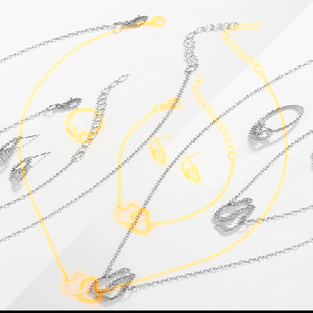 6PCS Set Women Watch Female Clock Roman Dial Luxury Brand Design Casual Ladies Quartz Wrist Watch Bracelet Set Montre Femme - Slobuy