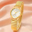 6PCS Set Womens Fashion Quartz Watch Female Clock Elastic Strap Luxury Brand Design Ladies Wrist Watch Relogio Feminino - Slobuy