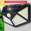 1/2/4/6Pcs 100 LED Wall Lights Outdoor Solar Lamp PIR Motion Sensor Solar Powered Sunlight Street Light for Garden Decoration - Slobuy