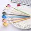 6Pcs Coffee Stirring Spoon Cutlery Set Juice Gold Tea Spoons Dinnerware Ice Cream Long Handle Scoop Tableware Kitchen Tools - Slobuy