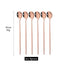 6Pcs Coffee Stirring Spoon Cutlery Set Juice Gold Tea Spoons Dinnerware Ice Cream Long Handle Scoop Tableware Kitchen Tools - Slobuy
