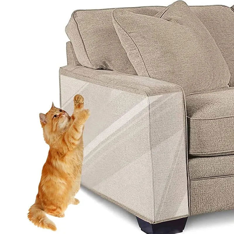 6Pcs Furniture Protector from Pet Scratch Clear Anti Scratch Cats Training Tape Sheets - Slobuy