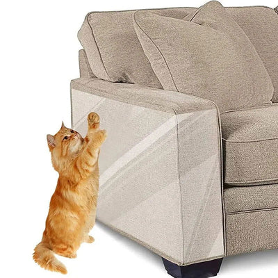 6Pcs Furniture Protector from Pet Scratch Clear Anti Scratch Cats Training Tape Sheets - Slobuy