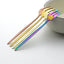 6Pcs Stainless Steel Matte Cake Fruit Forks Flatware Silverware Cutlery For Dessert Salad Fork Set Gold Tableware Mini Fork - Slobuy