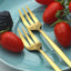 6Pcs Stainless Steel Matte Cake Fruit Forks Flatware Silverware Cutlery For Dessert Salad Fork Set Gold Tableware Mini Fork - Slobuy
