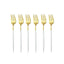 6Pcs Stainless Steel Matte Cake Fruit Forks Flatware Silverware Cutlery For Dessert Salad Fork Set Gold Tableware Mini Fork - Slobuy