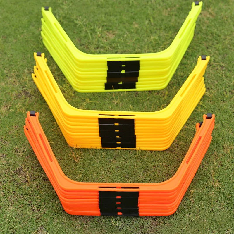6Pcs Training Rings Agility Football Ring Equipment Folded Hexagon Soccer Footwork Ladder Exercising Multi Supplies Hex Hurdles - Slobuy
