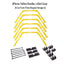 6Pcs Training Rings Agility Football Ring Equipment Folded Hexagon Soccer Footwork Ladder Exercising Multi Supplies Hex Hurdles - Slobuy