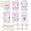 6Sets Floral Thank You Cards with Envelopes & Stickers Assorted Blank Inside Folding Card Wedding Party Invitation Greeting Card - Slobuy