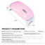 6W Mini Nail Dryer Machine Portable 6 LED UV Manicure Lamp Home Use Nail Lamp For Drying Polish Varnish With USB Cable - Slobuy