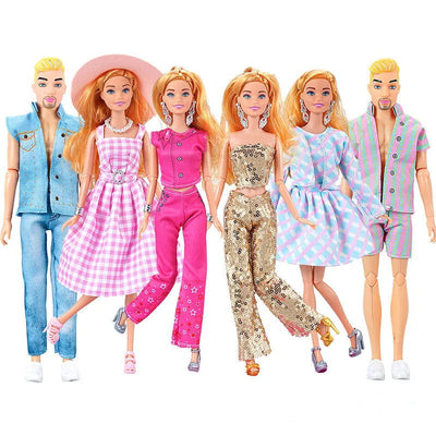 30cm Male/ Female Doll Full Set 1/6 Bjd Ken Doll with Clothes Girls Dress Up Toys Gifts - Slobuy
