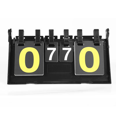 6 Digits Flip Scoreboard Tabletop Score Flipper Football Flip Score Keeper Triangular Base Design Hot Sale For Basketball Ping P - Slobuy