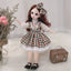 30cm Bjd Doll 12 Moveable Joints 1/6 Girl's Dress 3D Brown Eyes Toy with Clothes Shoes Kids Toys for Girl Children Gift - Slobuy
